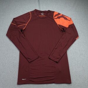 Nike Team Kobe Bryant Shirt Mens XXL Maroon Sheath Logo Training Compression LS